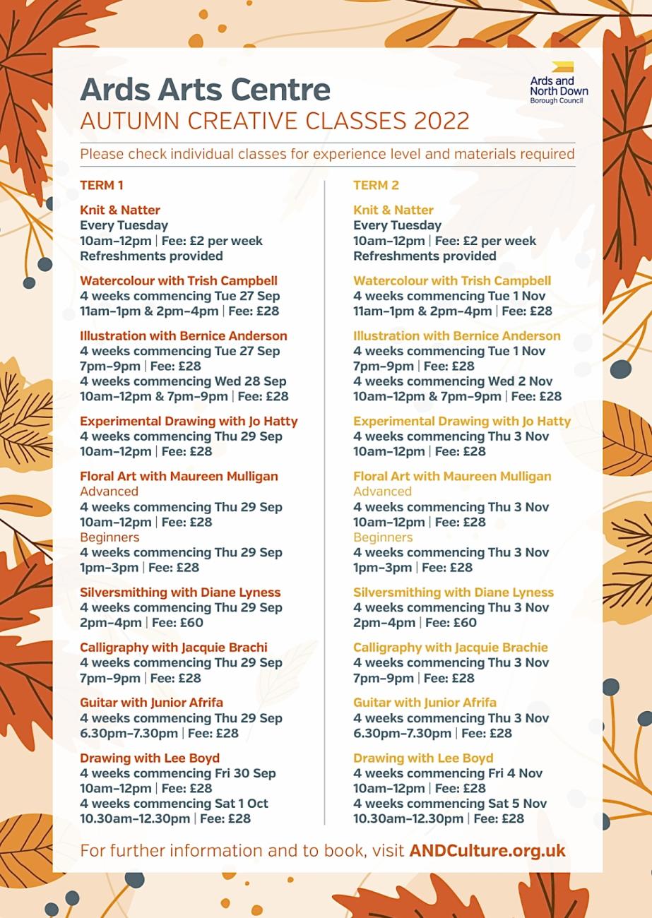 Classes & Book Now! AND Culture